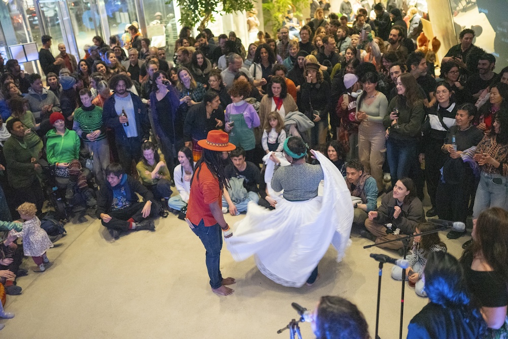 Infrastructures of Relation. View of one of the activities done at the Spore Initiative centre in Berlin.