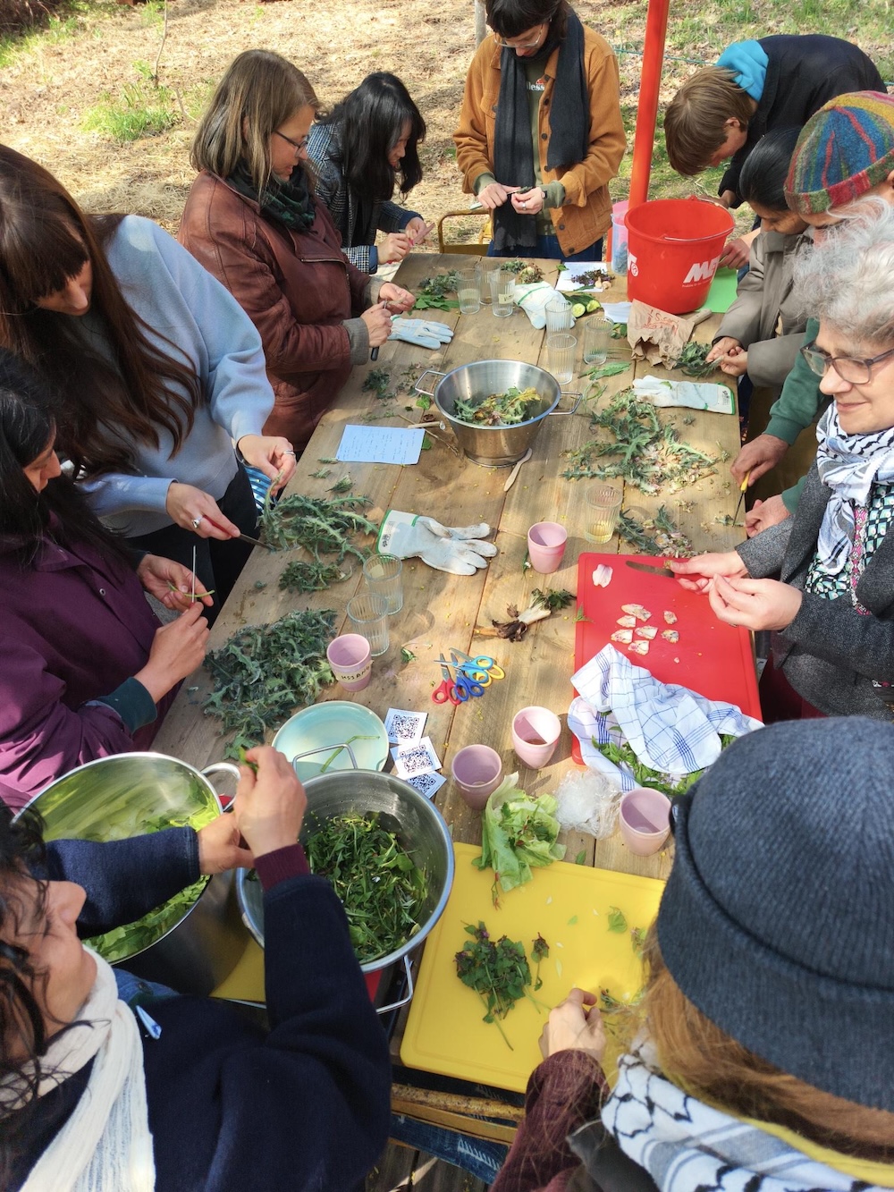 Infrastructures of Relation. View of one of the activities done at the Spore Initiative centre in Berlin.